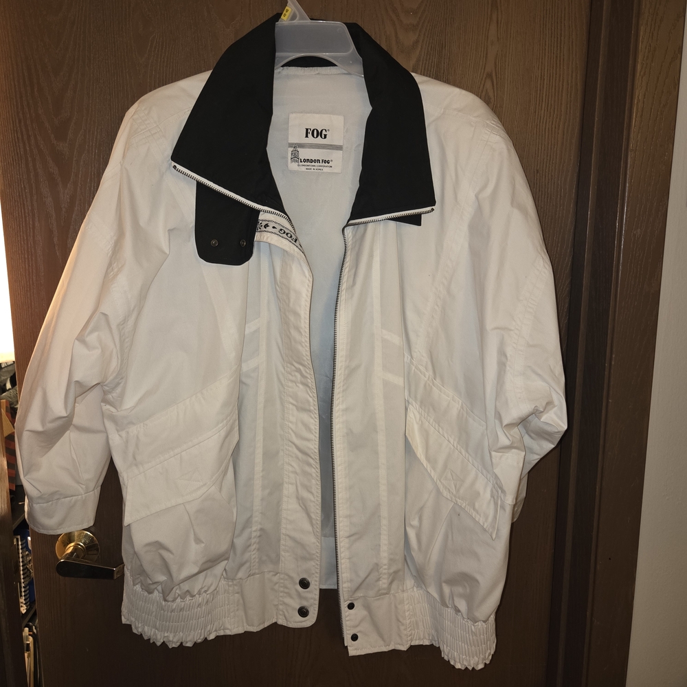 Vintage London Fog Black and White Jacket